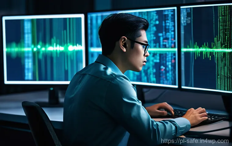 소프트웨어 공급망 보안 및 데이터 보호 전략 - **Prompt 1: Software Supply Chain Vulnerability**
    "A sophisticated, high-tech digital cityscape ...