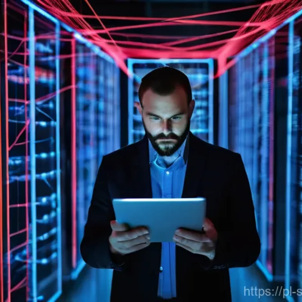 소프트웨어 공급망 보안과 제3자 관리의 중요성 - **Image Prompt: The Vulnerable Digital Spiderweb of Supply Chains**
    A concerned Polish IT profes...